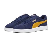 PUMA Unisex Smash 3.0 Sneaker, Navy-Amber Gold White, 9 UK