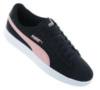 PUMA Smash v2 Buck SD 365160-18 Women's Trainers Shoes Black Suede Leather NEW