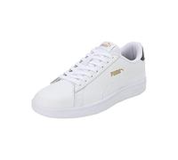 PUMA Unisex Smash V2 L Low-top Sneakers, White White-Peacoat Team Gold, 11 UK