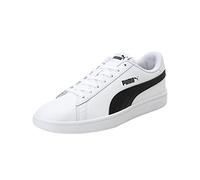 PUMA Unisex Smash V2 L Low-top Sneakers, White Black, 5 UK
