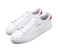 Puma Smash v2 L White Red Gold Men Unisex Classic Casual Shoes Sneaker 365215-17