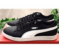 PUMA Women Puma Smash Wns v2 L Sneakers, Puma Black-Puma White, 8 UK