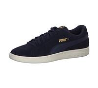 PUMA Unisex Smash V2 Trainers, Peacoat Team Gold-Whisper White, 4 UK