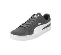 PUMA Smash Vulc Unisex Adult Trainers, Grey Steel Gray White, 9 UK