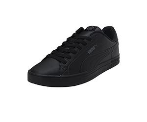 PUMA Smash Vulcan 3 Low Trainers Mens Triple Black 8 (42)