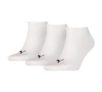 Puma Sneaker Invisible Sneaker Boot Socks (Pack of 3) - White, EU39-42