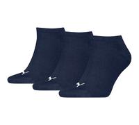 PUMA Unisex Sneaker Plain Sock, Navy-New, 47-49 (Pack of 3)