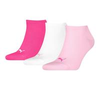PUMA Unisex Sneaker Plain Sock, Pink Lady-New, 35-38 (Pack of 3)