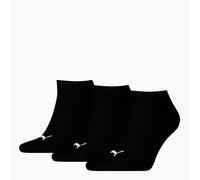 PUMA Unisex Sneaker Plain Sock, Black-New, 43-46 (Pack of 3)