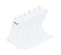 PUMA Unisex Cushioned Crew Socks (6 Pair Pack) white, 2.5-5