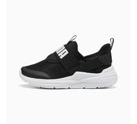 PUMA Soft Wired 2 SlipPUMATech Sneakers Kids, Black/White, size 10.5