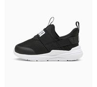 PUMA Soft Wired 2 SlipPUMATech Sneakers Toddlers, Black/White, size 3