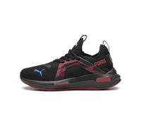 PUMA Softride Enzo Sneaker, Black-red Fire, 12 UK Child