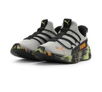 Puma Softride One4all 2.0 Unisex Kids' Shoes, Puma Black Grey Echo Sunny Lime, 29.5 EU