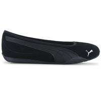 Puma Soleil Catch Ballerina SD Women Suede Black Slip-On Flat Shoes 406310