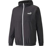 Puma Solid Womens Black Windbreaker Jacket - Size Small