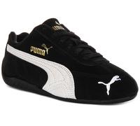 Puma Speedcat Lace Up Suede Driving Womens Trainers In Black White UK 3 - 9