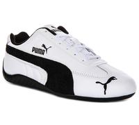 Puma Speedcat Leather Lace Up Mens Trainers In White Black UK 7 - 12