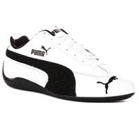 Puma Speedcat Leather Racetrack Street Womens Trainer In White Black UK 3 - 7