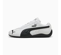 PUMA SpeedCat Leather Sneakers Unisex, White/Black, size 6