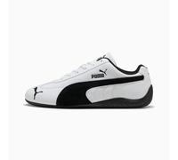 PUMA SpeedCat Leather Sneakers Unisex, White/Black, size 8.5