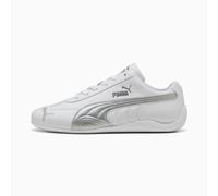 PUMA SpeedCat Leather Sneakers Unisex, White/Silver, size 3