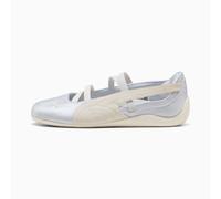PUMA SpeedCat Satin Ballet Sneakers Women, Silver Mist/Warm White, size 3.5