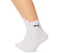 Puma Sport Junior 3P - White socks for children, 9-11.5 UK(27-30 EU)