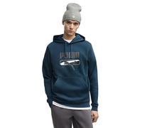 Puma Sport Logo Play Hoodie Blue M Men