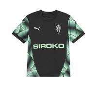 Puma Sporting Gijón 24/25 Junior Away Short Sleeve T-shirt Green 7-8 Years Kids