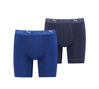 Puma Sports Cotton 2 Pack Long Boxers - Blue