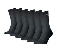 PUMA Unisex Cushioned Crew Socks (6 Pair Pack) black, 2.5-5