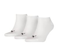 PUMA 261080001 UK 6-8 Unisex Sneaker Socks (3 Pair Pack) White
