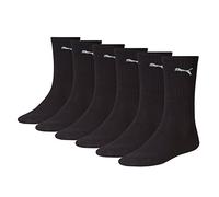 Puma Sports Socks Cush Crew (6 Pair Pack), Black, 2.5-5 UK (35-38 EU)