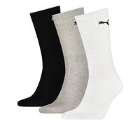 Puma Sports Socks 3-Pack Unisex, Grey/White/Black, UK 6-8