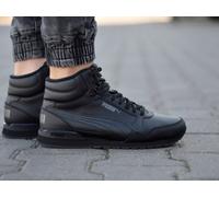 PUMA Unisex ST Runner v3 Mid L Sneaker, Black Black-Dark Shadow, 10.5 UK
