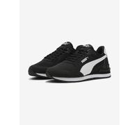 Puma ST Runner v4 Mesh Shoes Black White Kids - 36