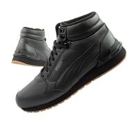 PUMA ST Runner V4 MID (40289301) Mens High Top Black Comfortable Functional Lace Up Trainers Autumn Winter Comfortable Stylish Everyday Wear, Black Brown, 7 UK