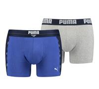 Puma Statement 2-Pack Mens Blue/Grey Boxer Shorts