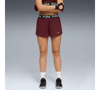 PUMA Strong 3" Knit Shorts Women, Ruby Shimmer, size Large