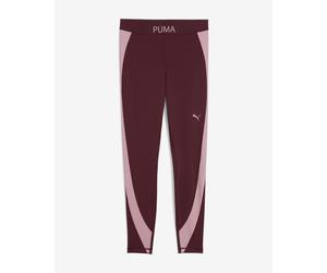 Puma Strong Colourblock Leggings Burgundy Pink Women - S