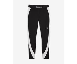 Puma Strong Colourblock Leggings Pure Black White Women - L