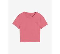 Puma Strong Cross Back Short Sleeve T-Shirt Pink Women - XS