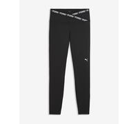 Puma Strong Cross Front Leggings Black White Women - XS