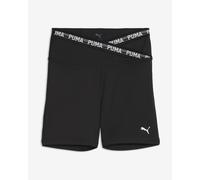 Puma Strong Cross Front Shorts Black White Women - XL