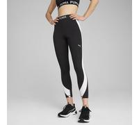 PUMA Strong High-Waisted 7/8 Colour Block Tights Women, Black, size Medium