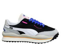 Puma Style Rider Play On Black Grey Low Lace Up Casual Trainers - Mens Textile - Size UK 4