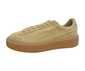 PUMA Suede Platform Damen Sneaker Oatmeal-Gold 4