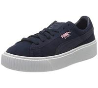 Puma Suede Platform Jr Low-Top Sneakers, Blue (Navy 363663-03), 4.5 UK