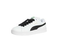 PUMA Men's Suede XL Leather Trainers, White/Black, 8 UK